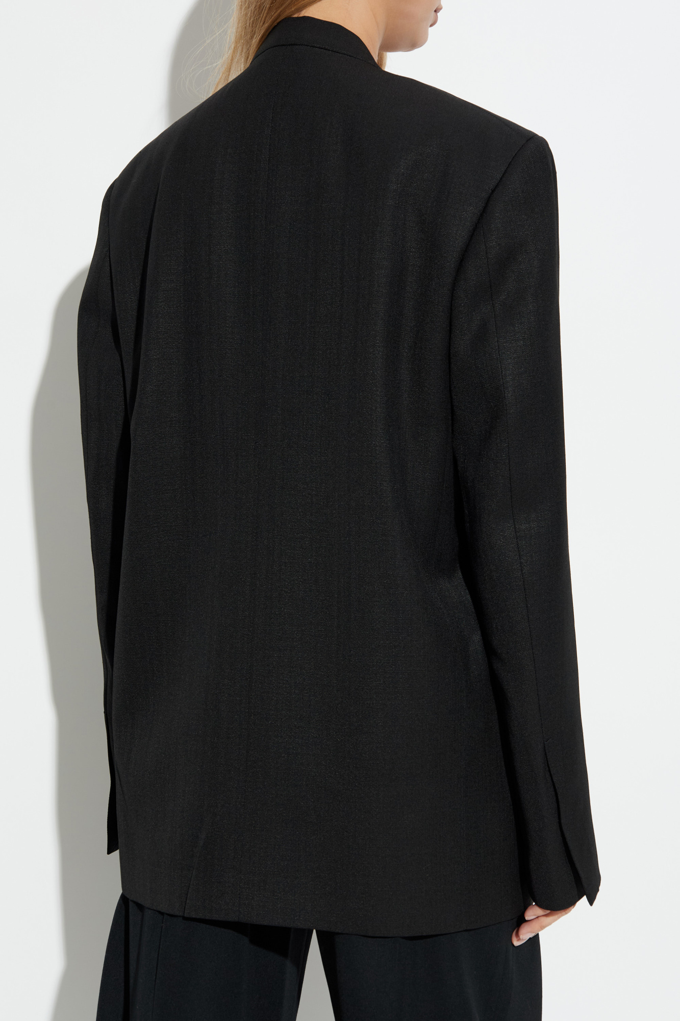 Black Blazer with silk trim JIL SANDER - Vitkac Australia